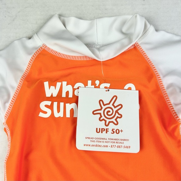 UVSkinz Unisex "What's a Sunburn?" Swim Rash-guard 12-24 Months - Picture 7 of 11